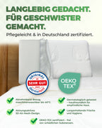 Flaches Kinderkissen aus Memory Foam mit 3D Tencel Bezug