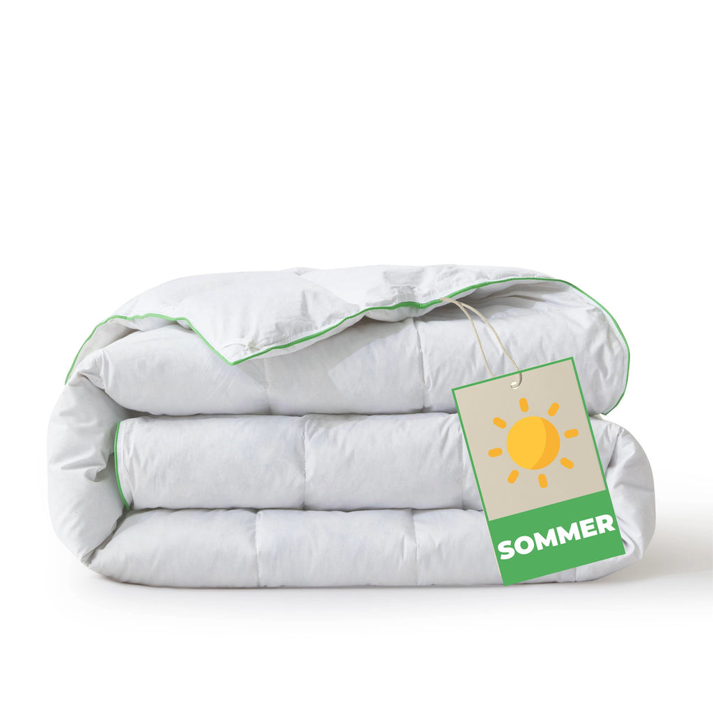 Komfort Bettdecke Sommer mit Daunen & Federn