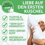 Welldora Komfort Bettdecke bauschig ganzjährig mit Daunen- & Federn.