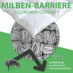 Welldora Komfort Bettdecke bauschig ganzjährig mit Daunen- & Federn.