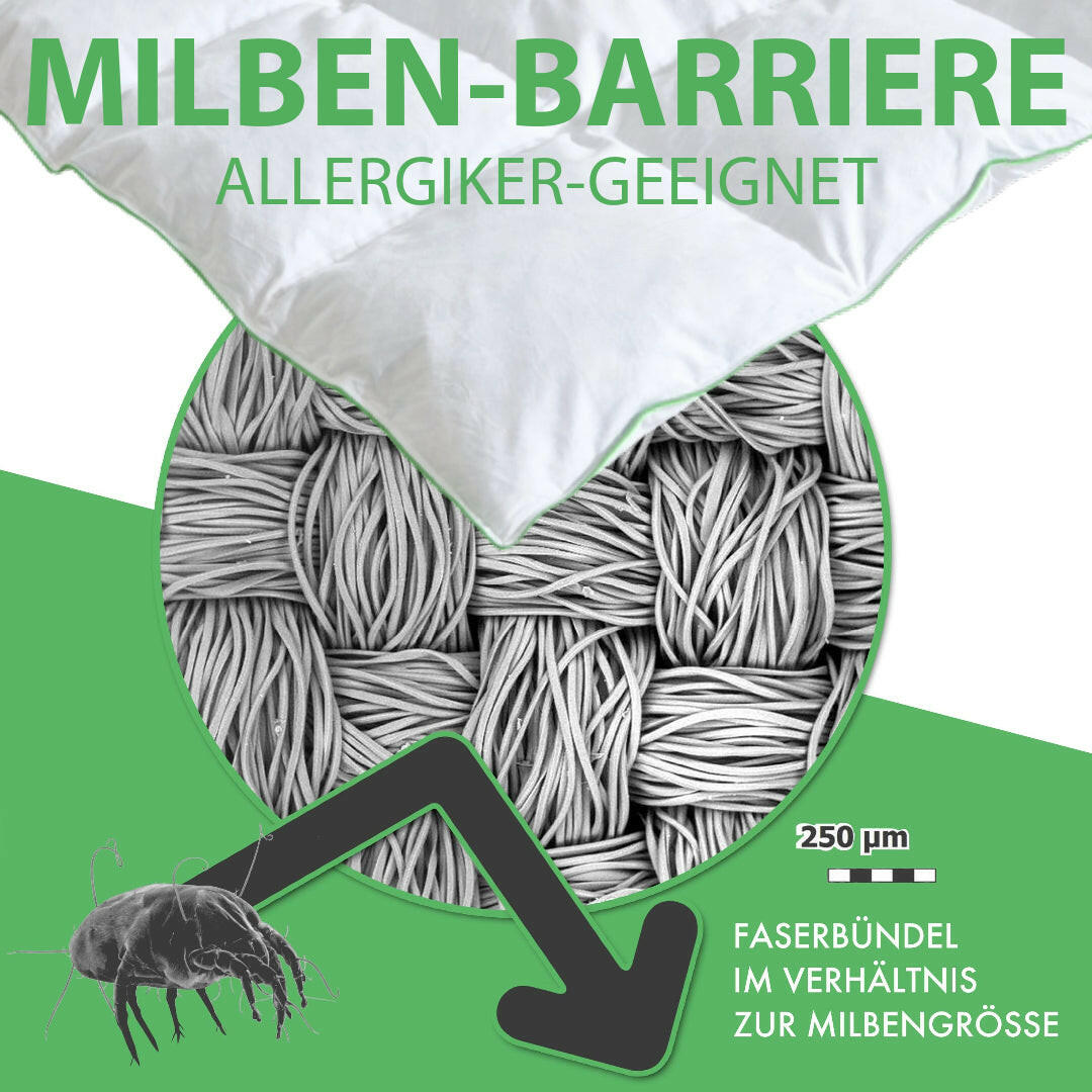 Welldora Komfort Bettdecke bauschig ganzjährig mit Daunen- & Federn.