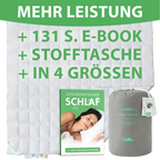 Welldora Komfort Bettdecke Sommer mit Daunen & Federn.