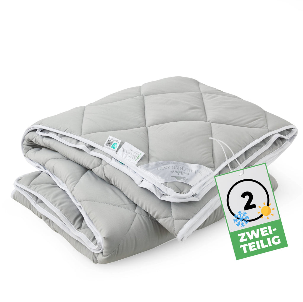 OPTICLIMA Allergiker Bettdecke zweiteilig Vierjahreszeiten