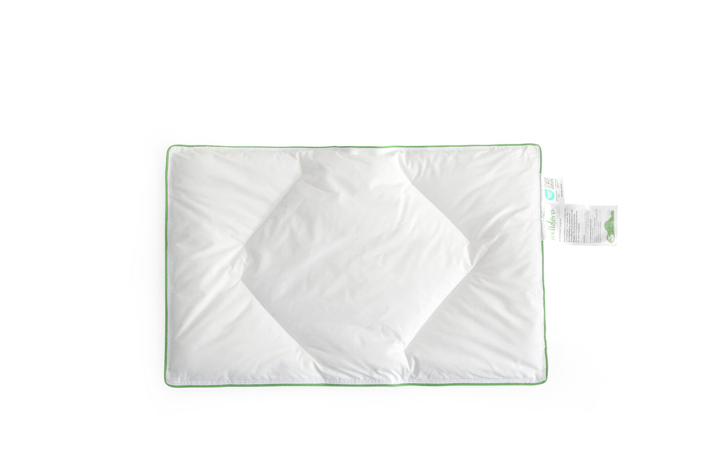 Flaches Kinderkissen mit 100% Baumwollbezug