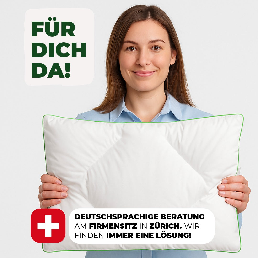 Flaches Kinderkissen mit 100% Baumwollbezug