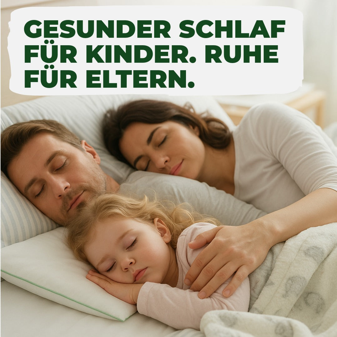 Flaches Kinderkissen mit 100% Baumwollbezug