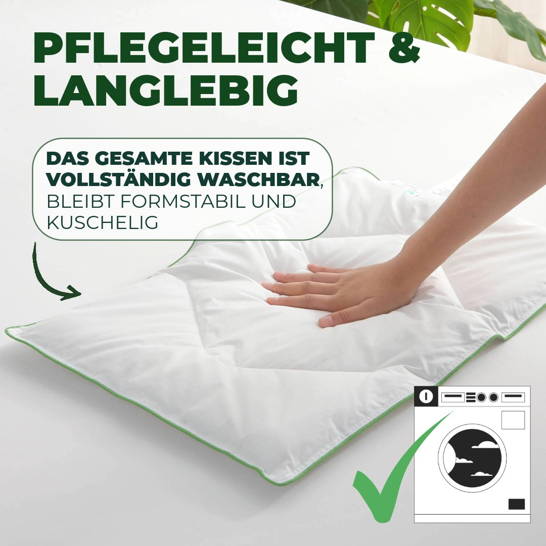 Flaches Kinderkissen mit 100% Baumwollbezug