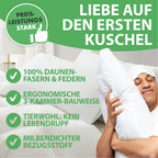 Welldora OmniDream 3-Kammer Premium Kopfkissen mit Daunen.