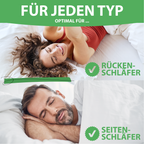 Welldora Puffwolken Premium Kopfkissen mit Daunen.