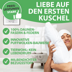 Welldora Puffwolken Premium Kopfkissen mit Daunen.