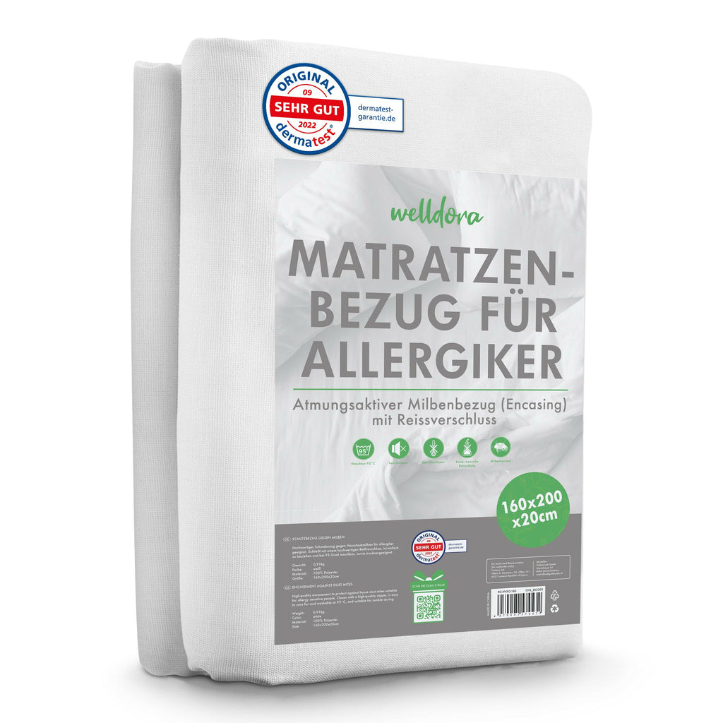 Welldora Premium Milbenbezug für Matratzen encasing.
