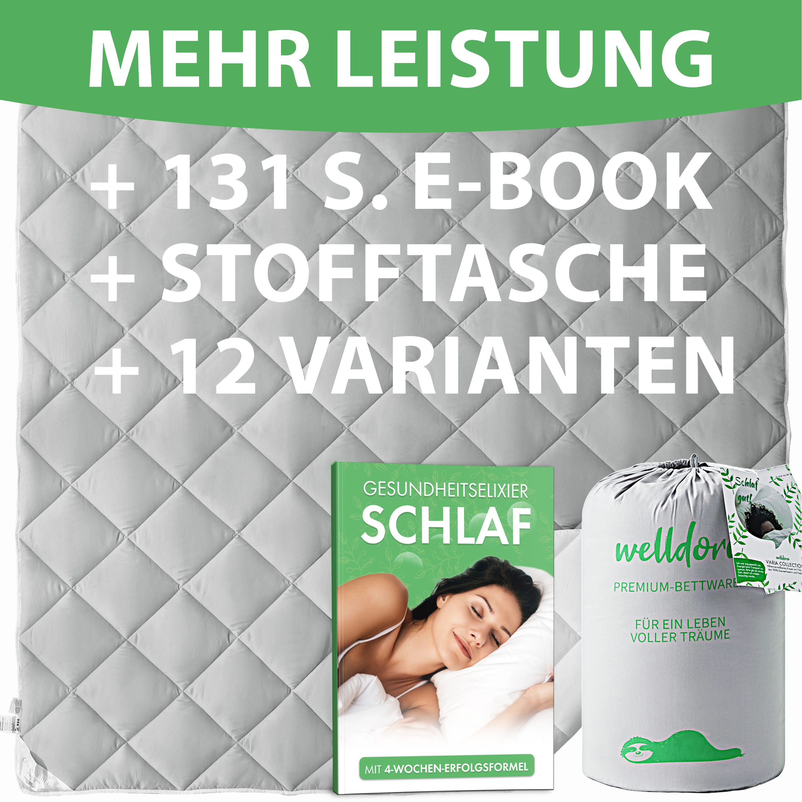 Welldora OPTICLIMA Allergiker Bettdecke Winter.