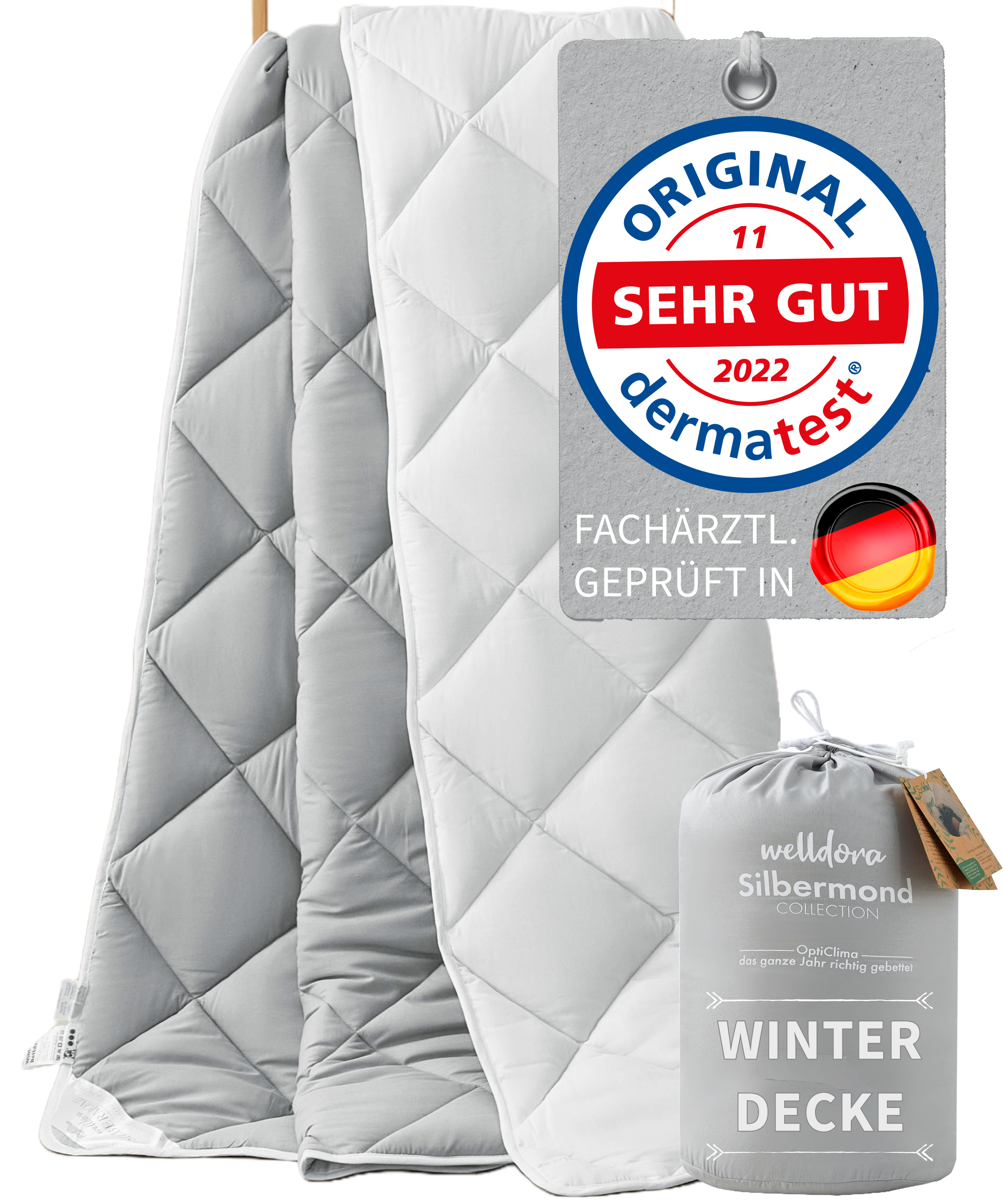 Welldora OPTICLIMA Allergiker Bettdecke Winter.