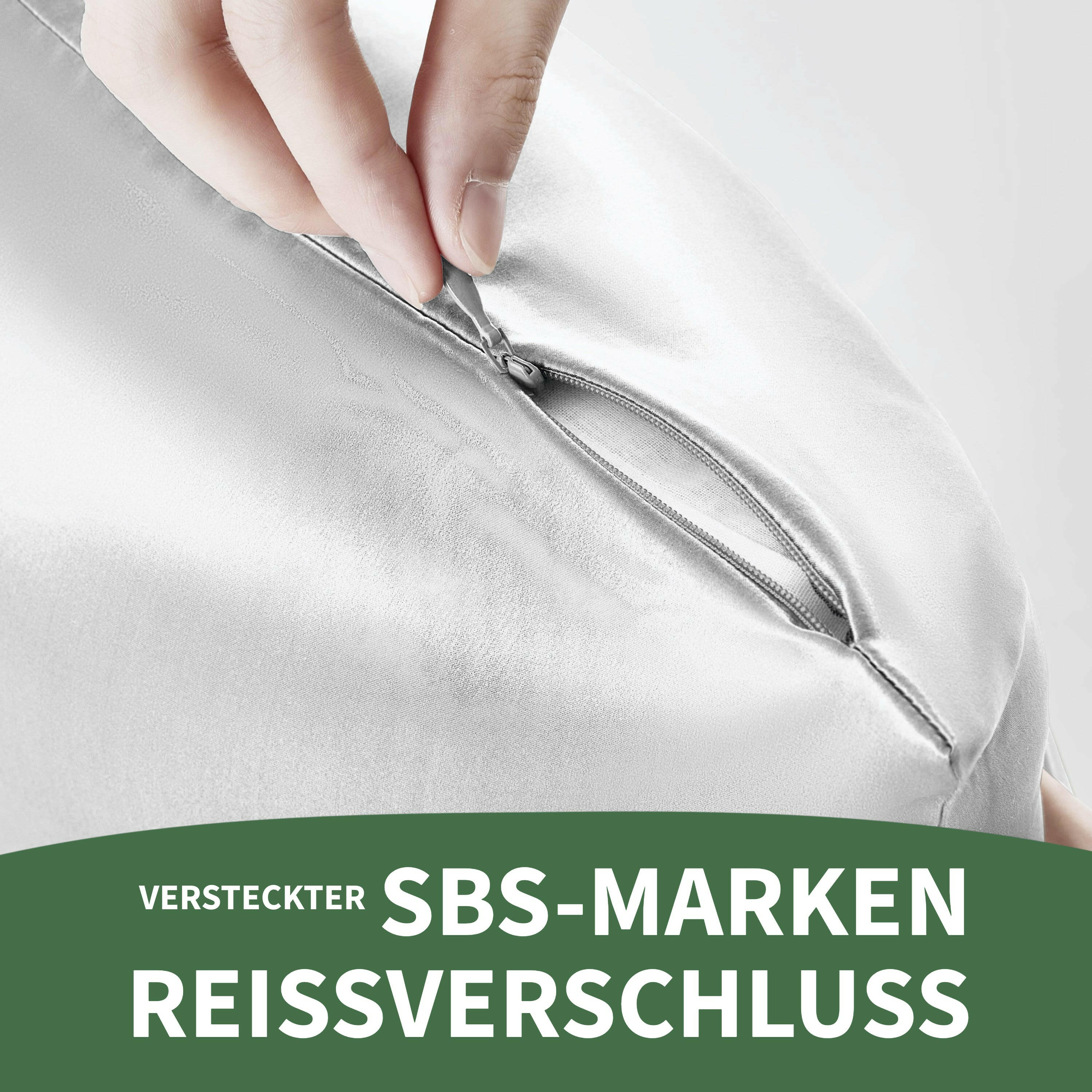 Welldora Premium Kissenbezug aus 100% Seide.