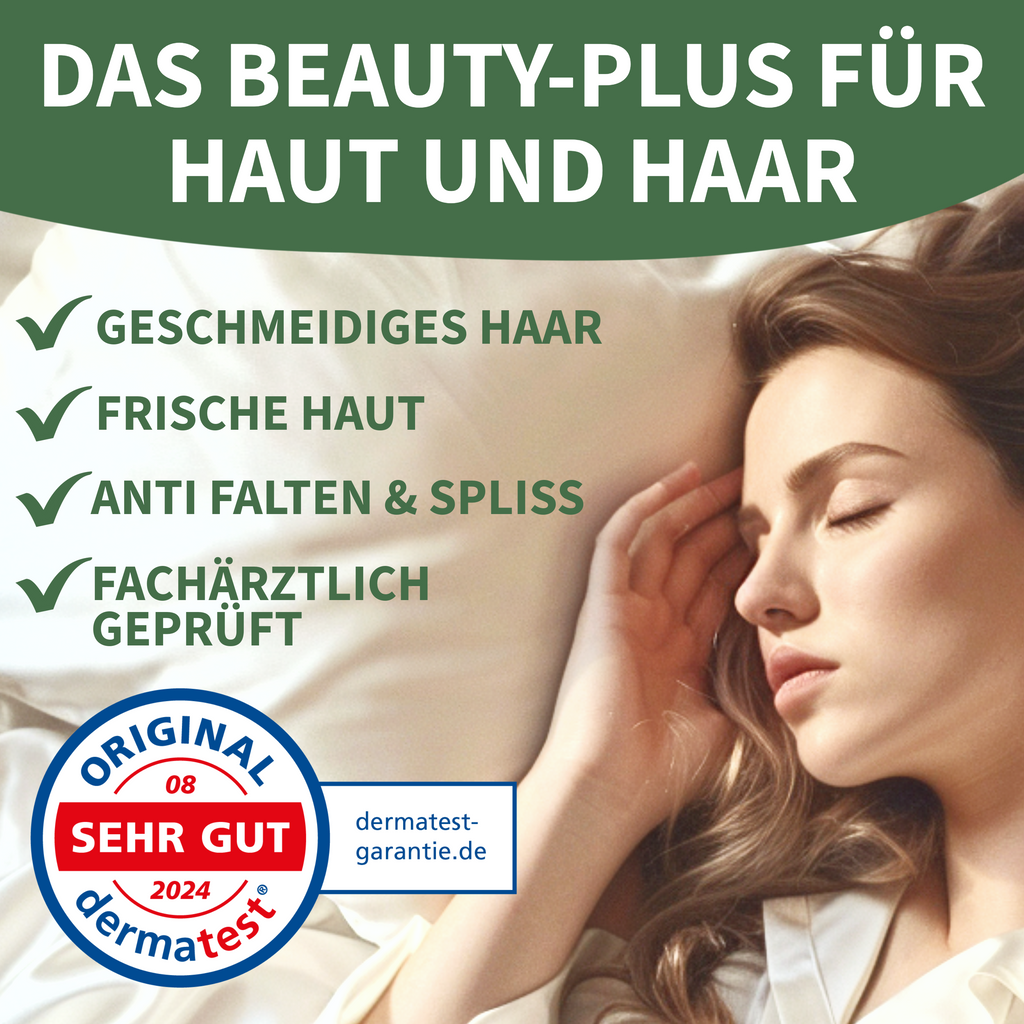 Welldora Premium Kissenbezug aus 100% Seide.