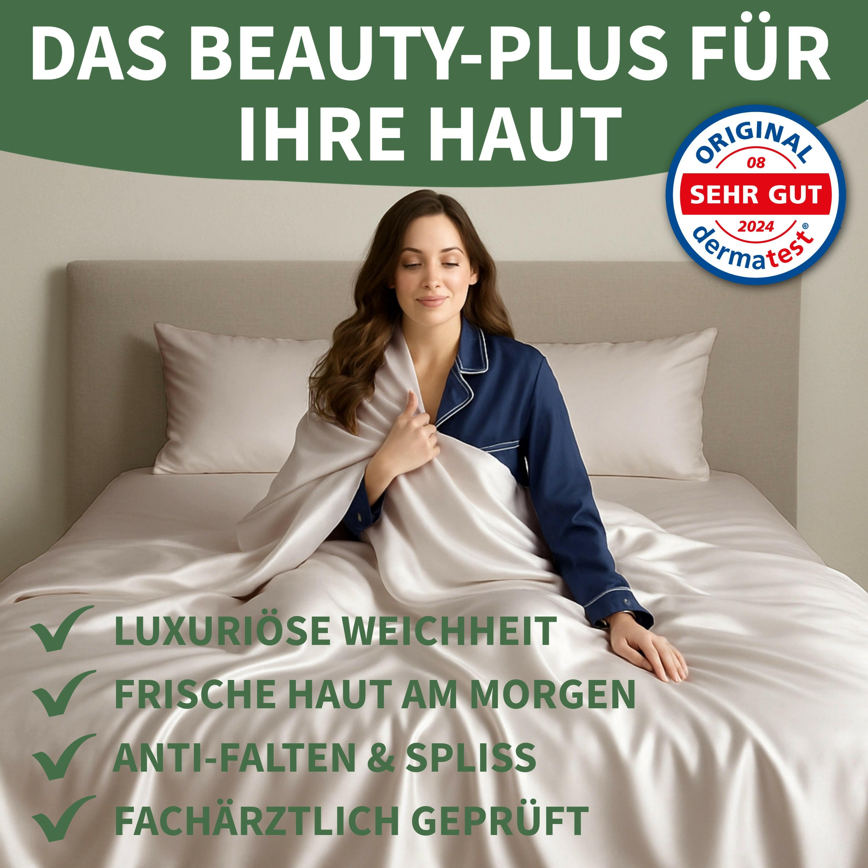 Welldora Premium Deckenbezug aus 100% Seide.