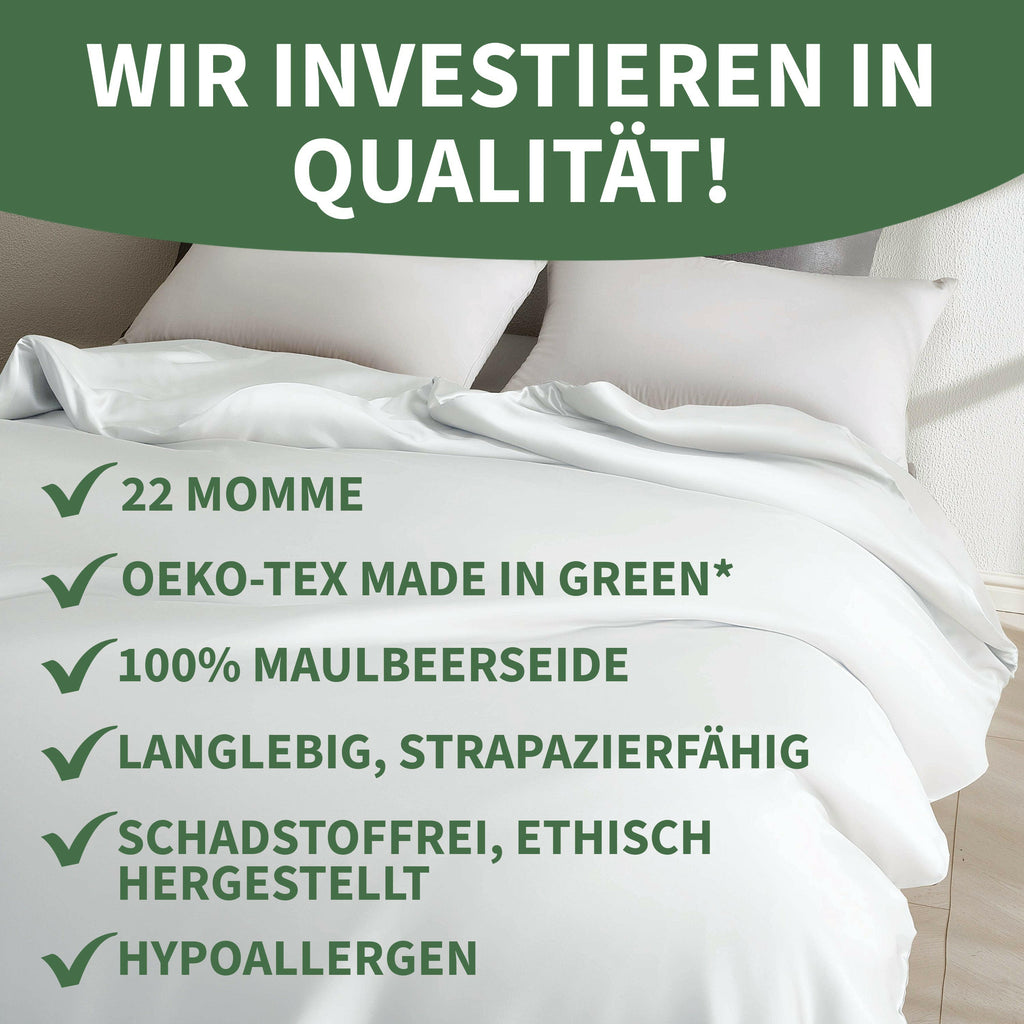 Welldora Premium Deckenbezug aus 100% Seide.