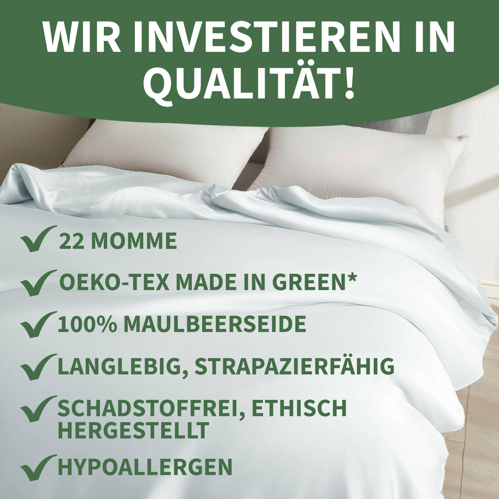 Welldora Premium Deckenbezug aus 100% Seide.