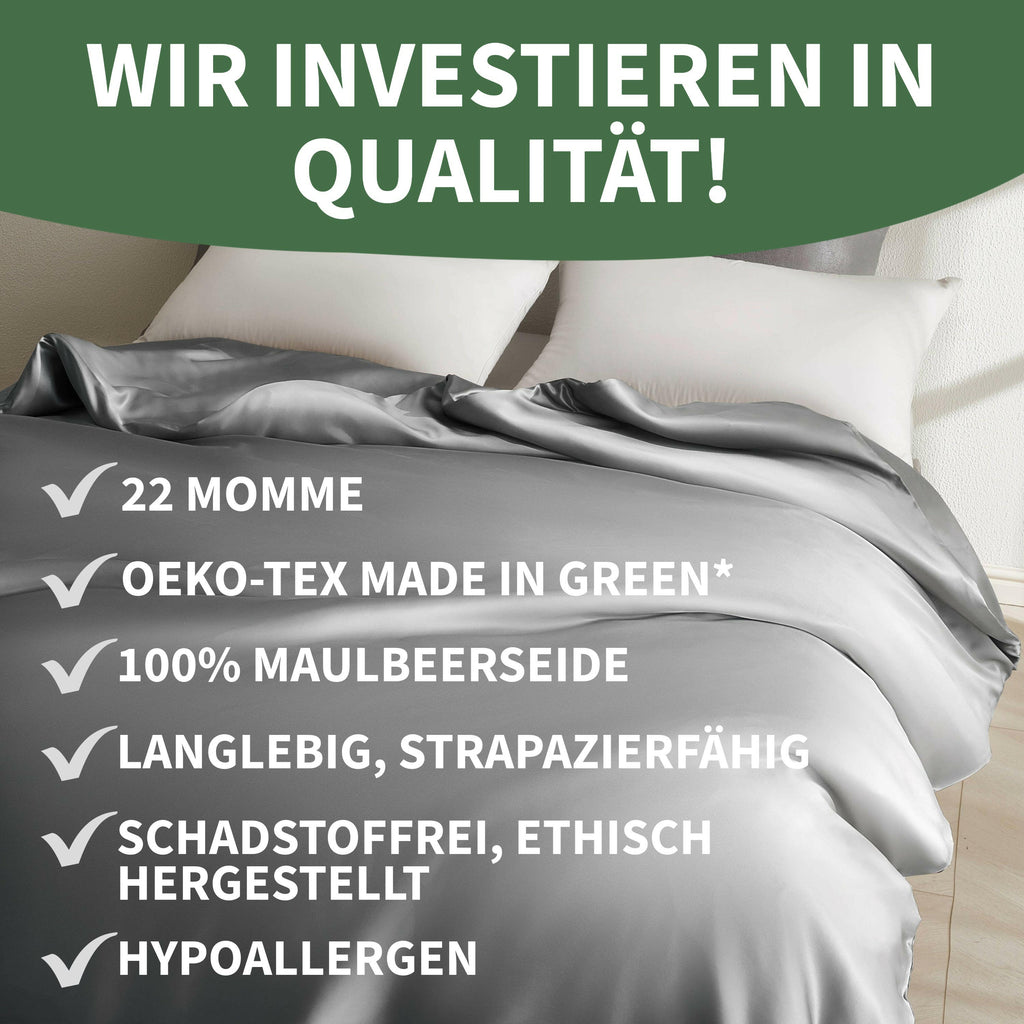 Premium Deckenbezug aus 100% Seide