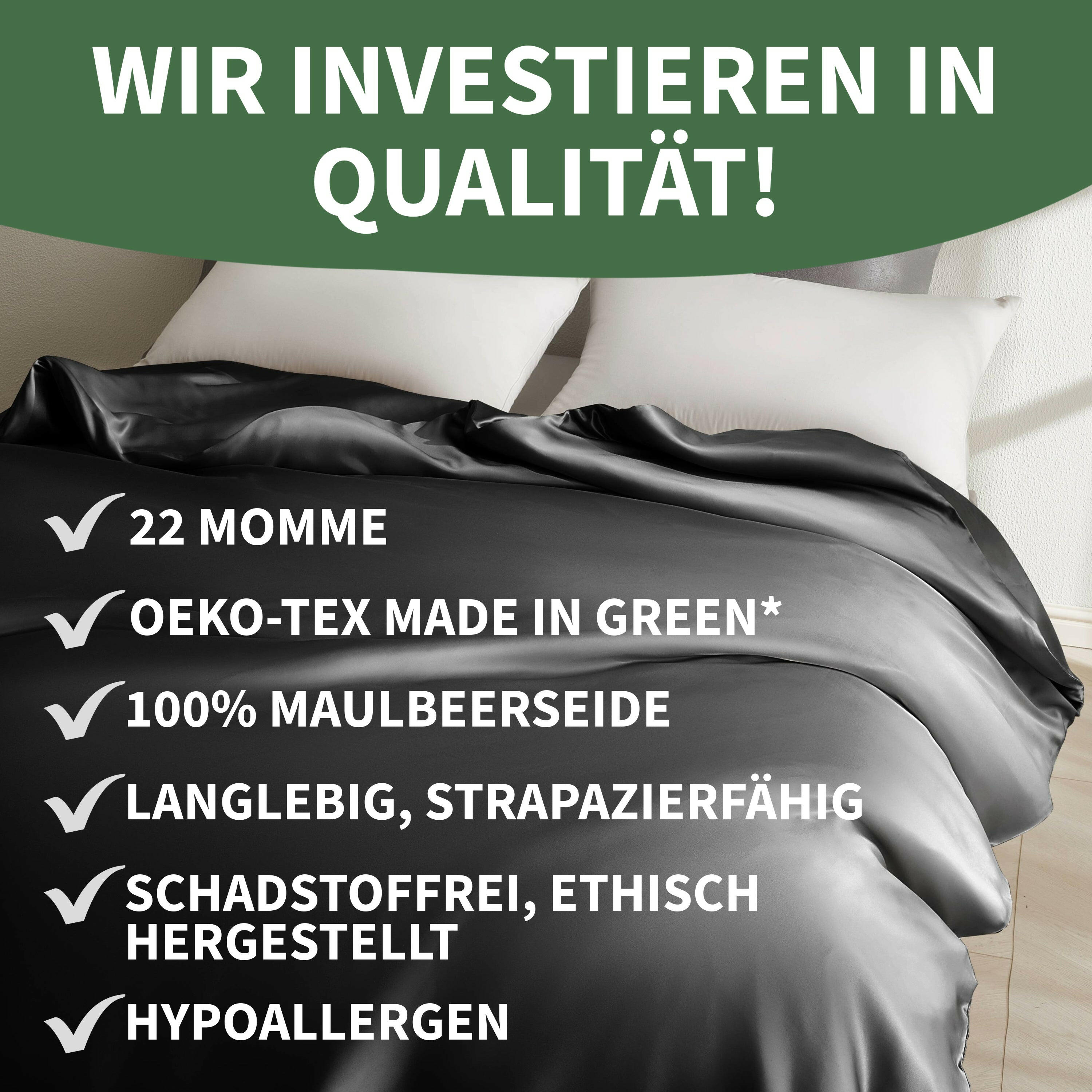 Premium Deckenbezug aus 100% Seide