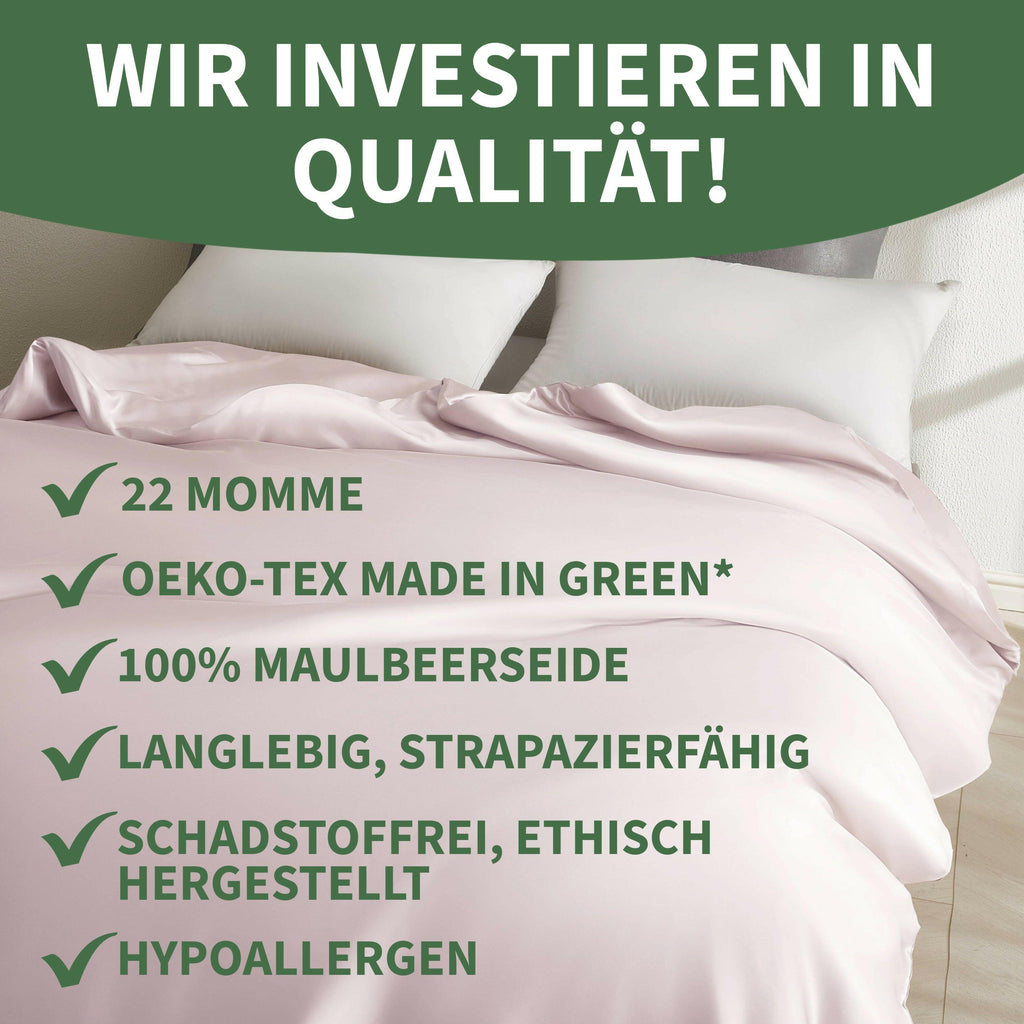 Premium Deckenbezug aus 100% Seide