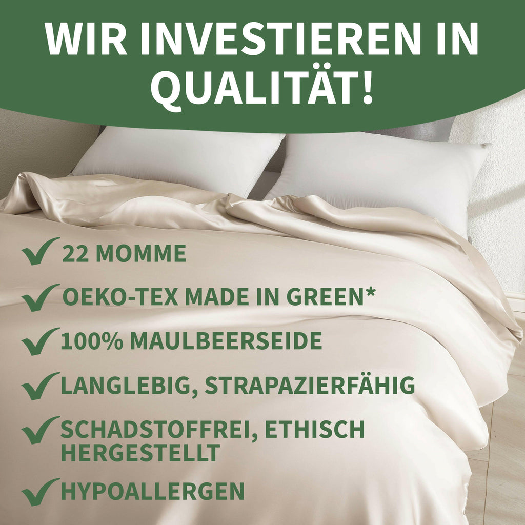 Premium Deckenbezug aus 100% Seide