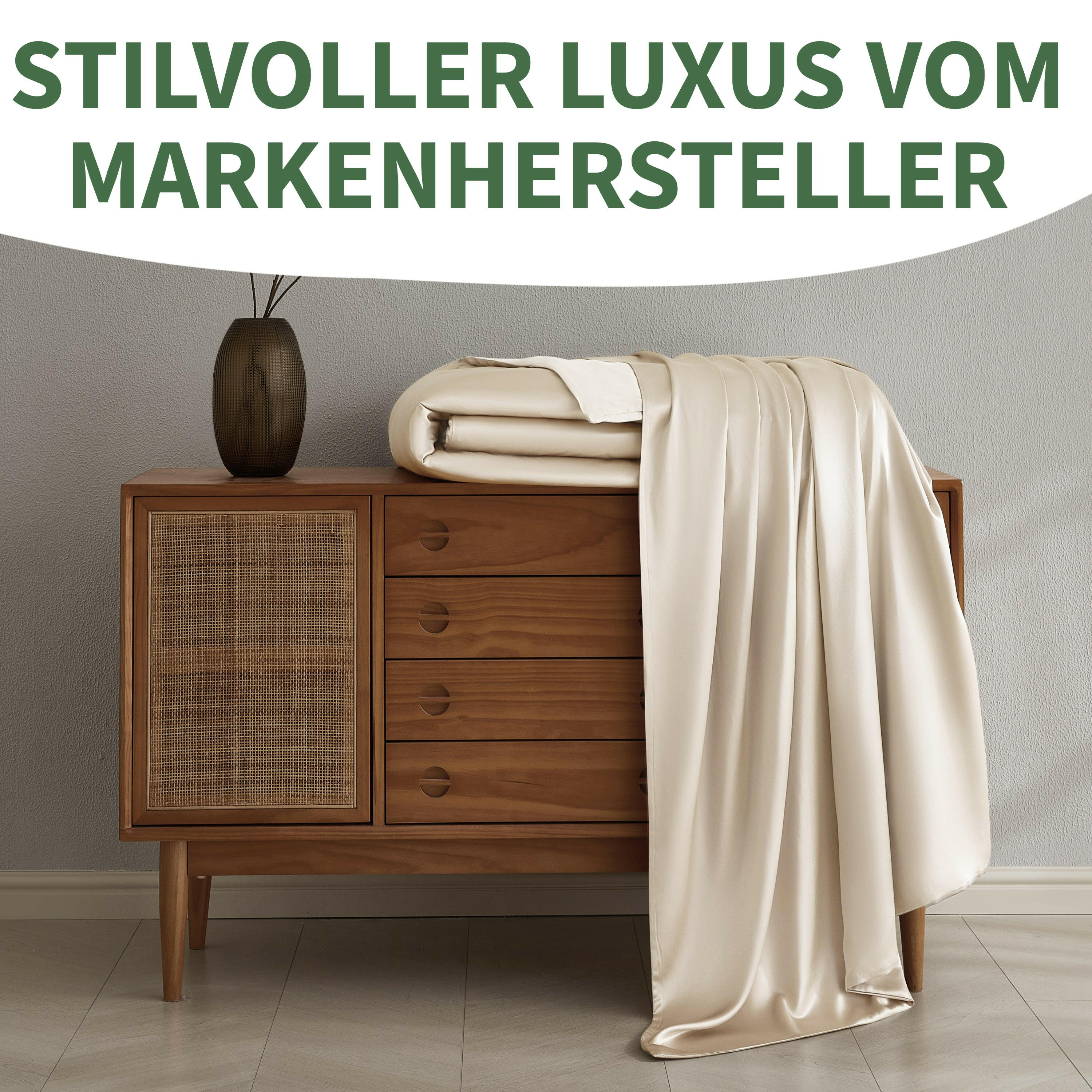 Premium Deckenbezug aus 100% Seide