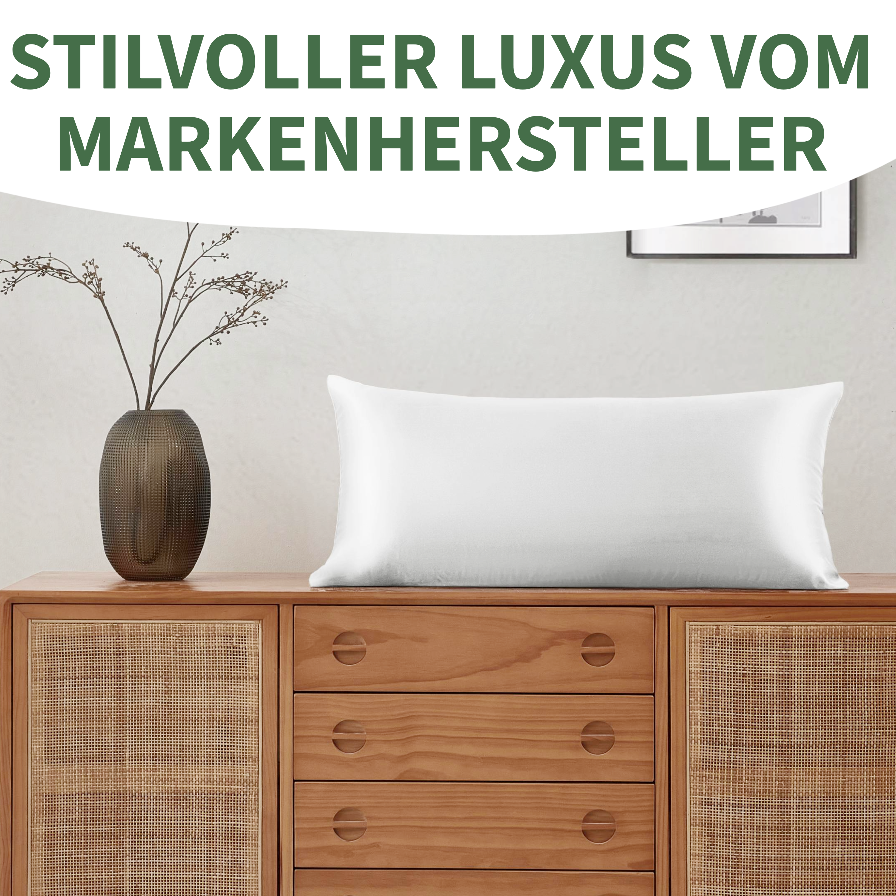 Premium Kissenbezug aus 100% Seide