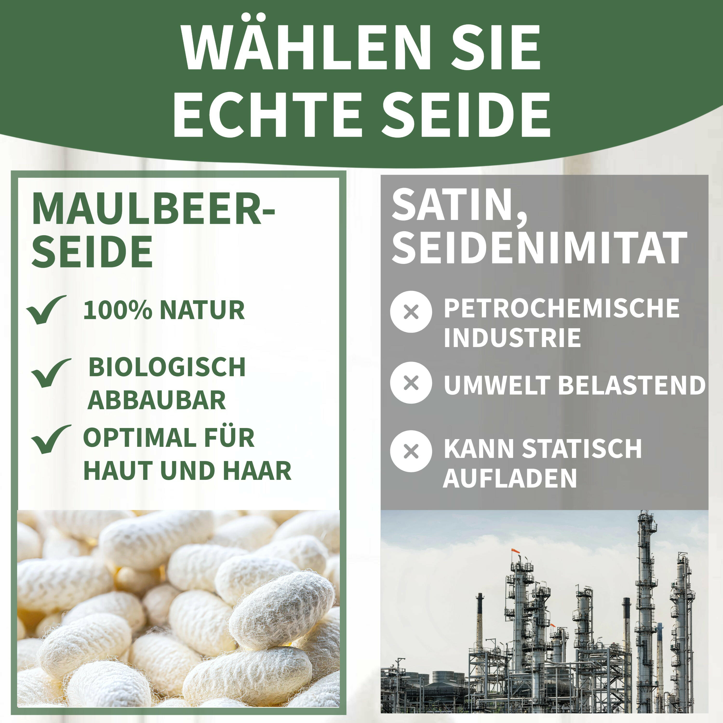 Premium Deckenbezug aus 100% Seide