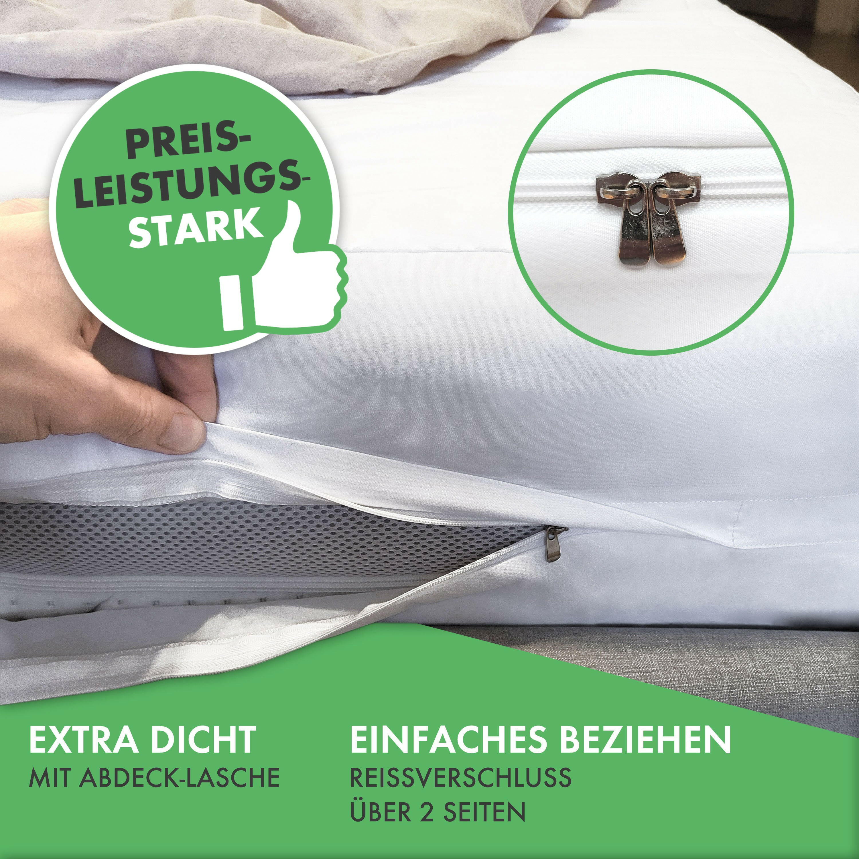 Premium Milbenbezug für Matratzen encasing