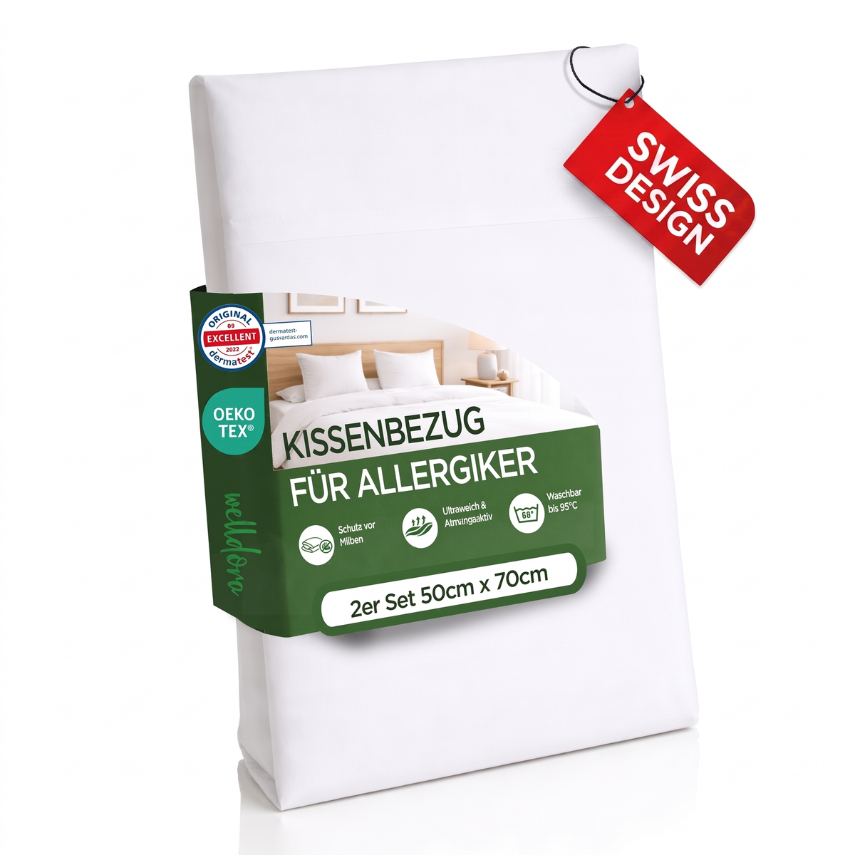 Milbenbezug Kissen 50x70cm