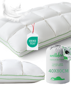 Welldora Puffwolken Premium Kopfkissen mit Daunen.