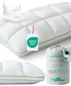 Welldora Puffwolken Premium Kopfkissen mit Daunen.