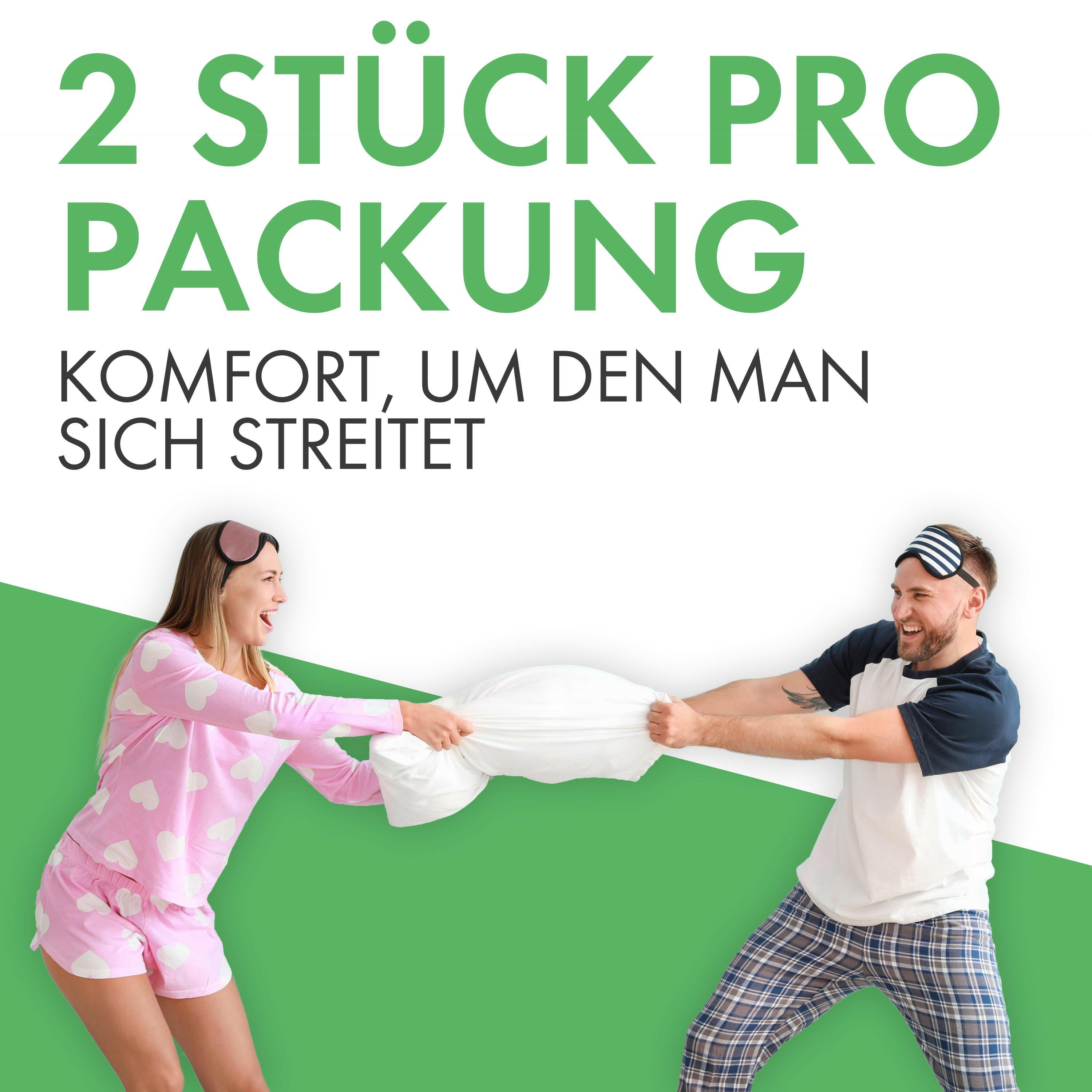 Welldora Premium Milbenbezug für Kissen 2-teilig encasing.